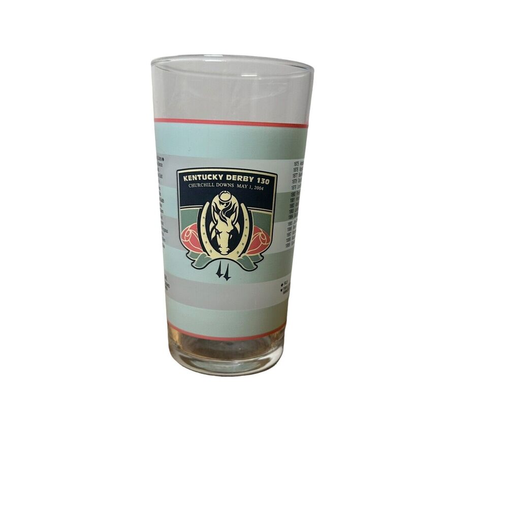 2004 Kentucky Derby Official 130th Churchill Downs Mint Julep Souvenir Glass